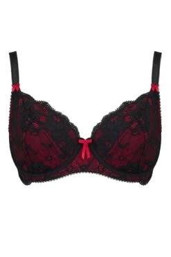 Amour Non Padded Bra - Black/Scarlet 10 Amour Non Padded Bra - Black/Scarlet -Sultry Curve 229351 20230522125600