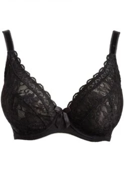 Rebel Underwired Plunge Bra - Black -Sultry Curve 232667 20230613171700
