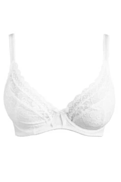 Rebel Underwired Plunge Bra - White -Sultry Curve 232719 20230628093800