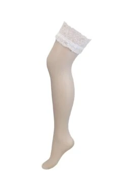 Allure Lace Top 15 Denier Stocking - Ivory -Sultry Curve 232922 20230125094800