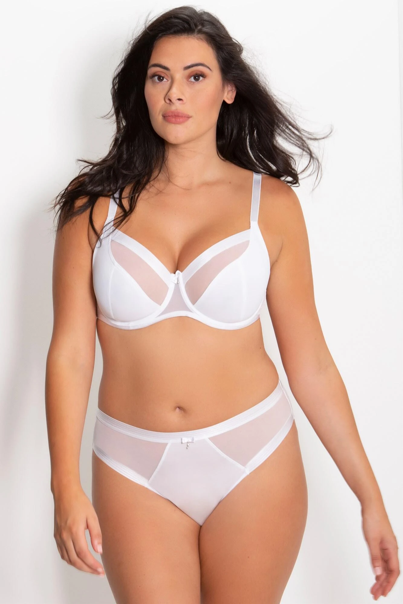 Viva Luxe High Leg Brief - White 8 Viva Luxe High Leg Brief - White - Image 6