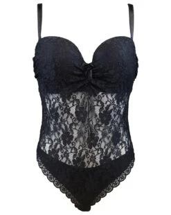 Rebel Strapless Padded Underwired Body - Black -Sultry Curve 234312 20230613171600