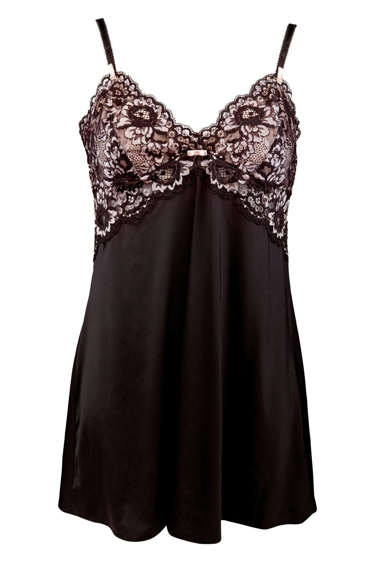 Opulence Chemise - Black/Pink 6 Opulence Chemise - Black/Pink - Image 4