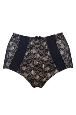 Superfit Lace Deep Brief - Black/Cosmetic 6 Superfit Lace Deep Brief - Black/Cosmetic -Sultry Curve 236063 20201126154900