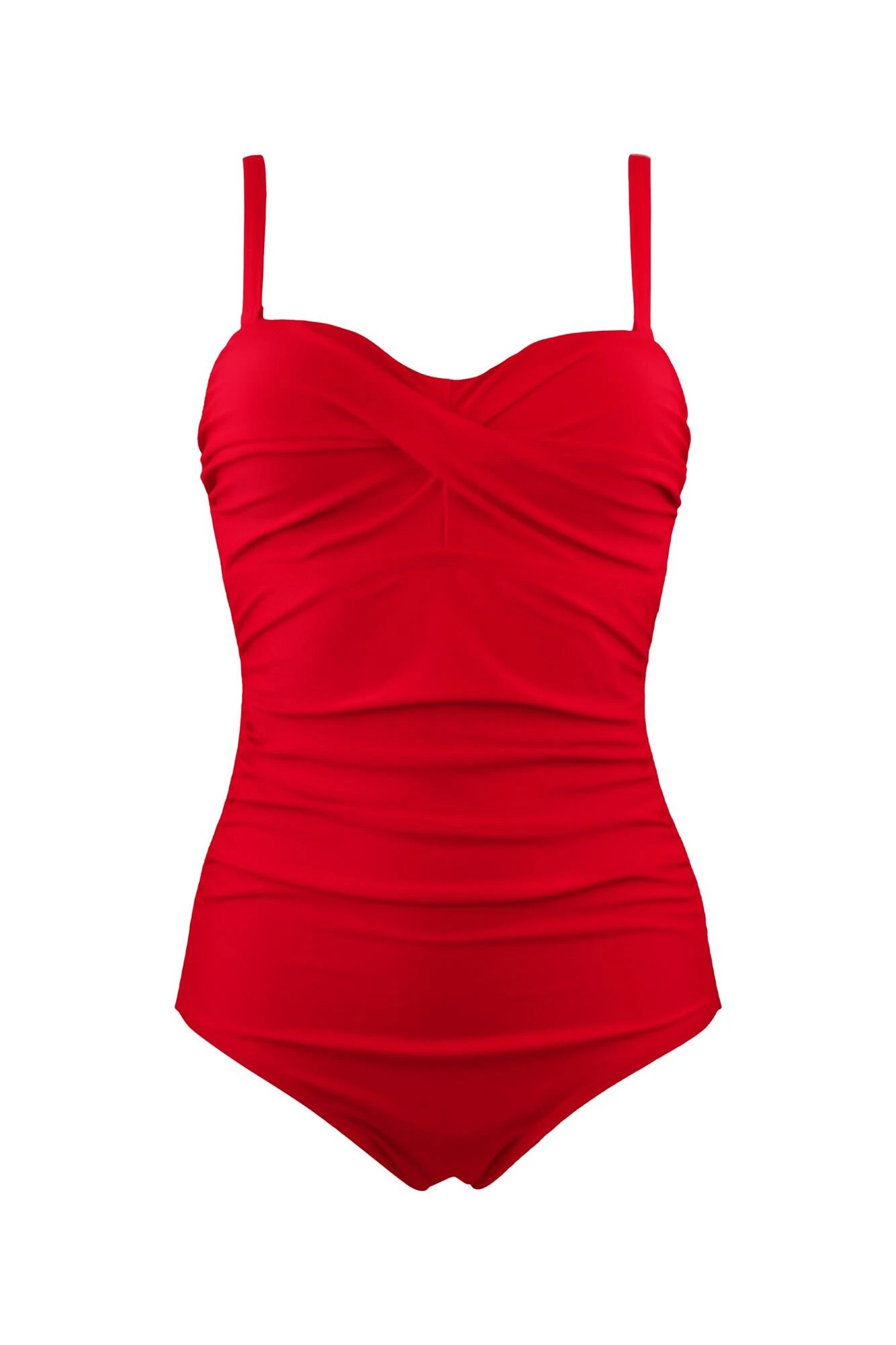 Santa Monica Strapless Control Swimsuit - Red 5 Santa Monica Strapless Control Swimsuit - Red - Image 3