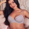 Twist Cotton Padded T-Shirt Bra - Grey Marl 1 Twist Cotton Padded T-Shirt Bra - Grey Marl -Sultry Curve 236779 20201126154900