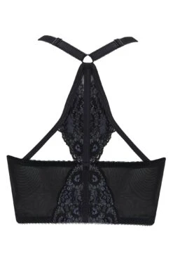 Opulence Front Fastening Underwired Bralette - Slate/Black -Sultry Curve 237168 20230222165300