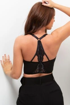 Opulence Front Fastening Underwired Bralette - Slate/Black -Sultry Curve 237170 20230222165300