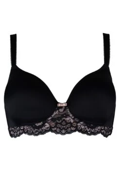 Opulence T Shirt Non Wired Bra - Black/Pink 10 Opulence T Shirt Non Wired Bra - Black/Pink -Sultry Curve 237361 20220506163400