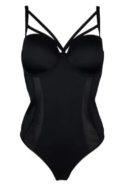 Strapped Removable Straps Padded Underwired Body - Black -Sultry Curve 237465 20220506142200