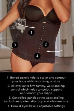 Hourglass Firm Control Waist Cincher - Black 13 Hourglass Firm Control Waist Cincher - Black -Sultry Curve 237829 20230412163900