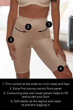Hourglass Firm Control High Waist Short - Caramel -Sultry Curve 237851 20230412165200