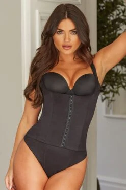 Hourglass Firm Control Back Smoothing Waist Cincher - Black -Sultry Curve 237877 20230412164700
