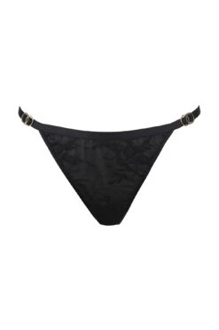 India High Leg Tanga Thong - Black -Sultry Curve 239160 20210730120400