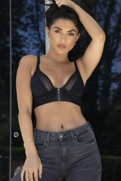 India Front Fastening Underwired Bralette - Black 10 India Front Fastening Underwired Bralette - Black -Sultry Curve 239192 20230104144400