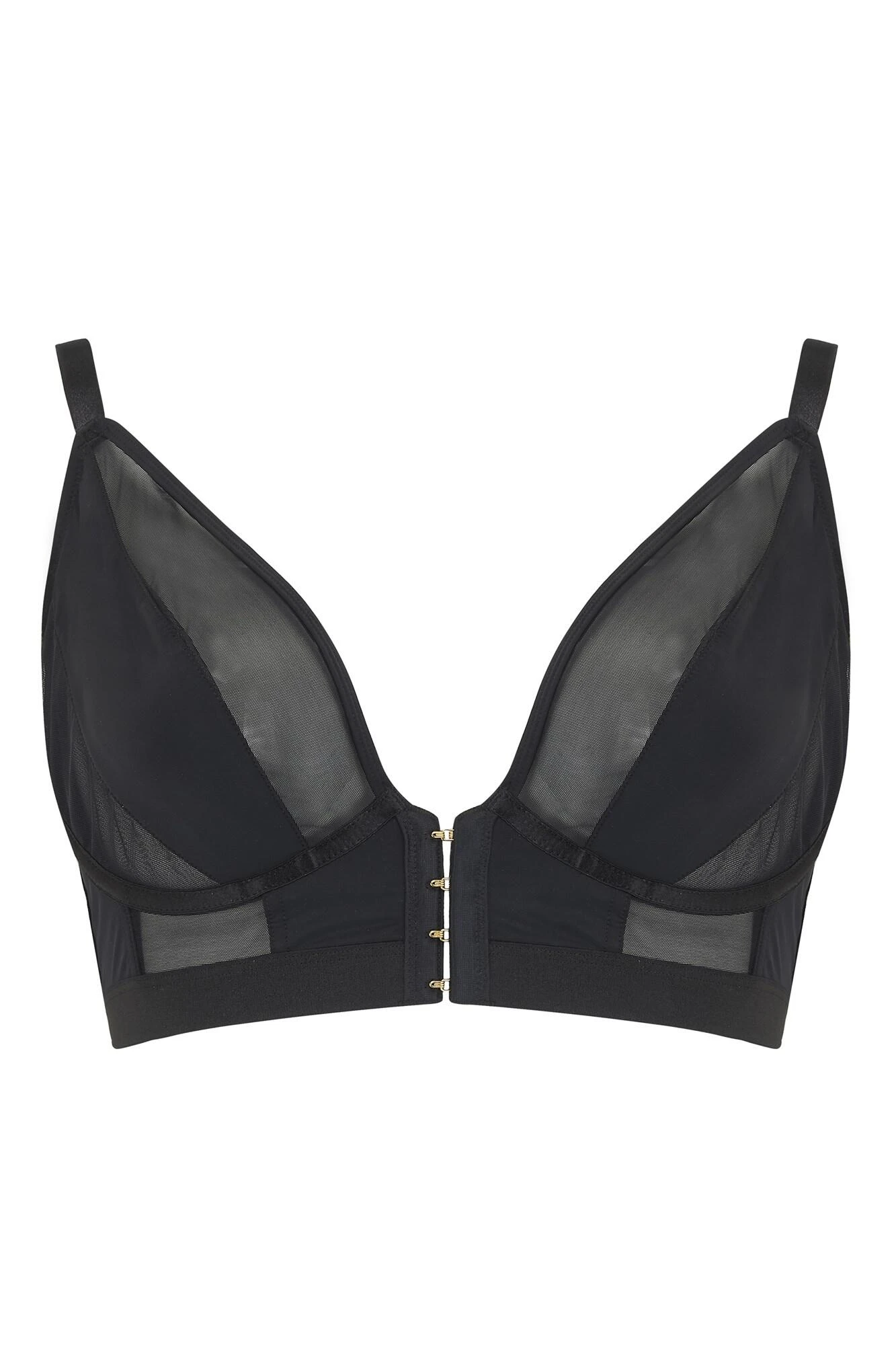 India Front Fastening Underwired Bralette - Black 6 India Front Fastening Underwired Bralette - Black - Image 4