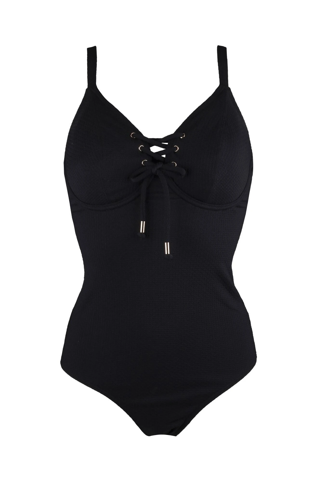 Sol Beach Underwired Rope Swimsuit - Black 7 Sol Beach Underwired Rope Swimsuit - Black - Image 5