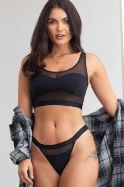 India High Leg Thong - Black -Sultry Curve 239223 20220621120700