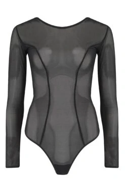 Make A Scene Long Sleeve Mesh Body - Black 8 Make A Scene Long Sleeve Mesh Body - Black -Sultry Curve 239593 20201126155200