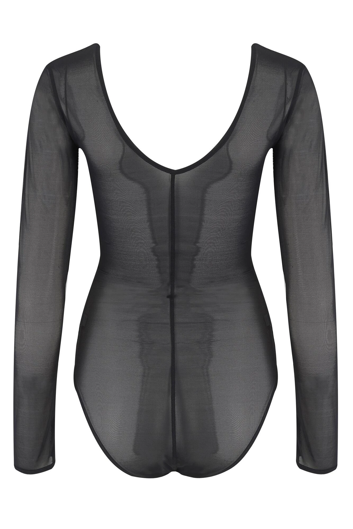 Make A Scene Long Sleeve Mesh Body - Black 6 Make A Scene Long Sleeve Mesh Body - Black - Image 4