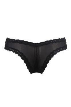 Luxe Linear V Shaped Brazilian Brief - Black/Blush 11 Luxe Linear V Shaped Brazilian Brief - Black/Blush -Sultry Curve 239785 20230425134800