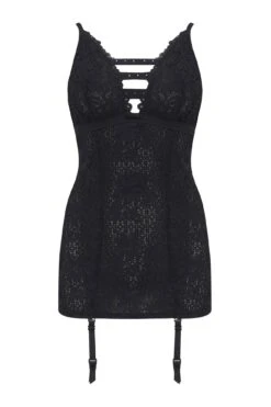 Bling It On Cami Suspender - Black -Sultry Curve 241079 20210204112100