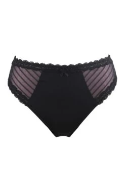 Luxe Linear High Leg Brief - Black/Blush 8 Luxe Linear High Leg Brief - Black/Blush -Sultry Curve 241183 20230425135000