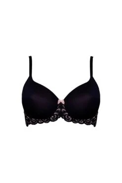 Romance Balconette T Shirt Bra - Black -Sultry Curve 241211 20230428145200