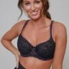 Energy Reach Underwired Lightly Padded Sports Bra - Black Lace -Sultry Curve 242211 20210219140400