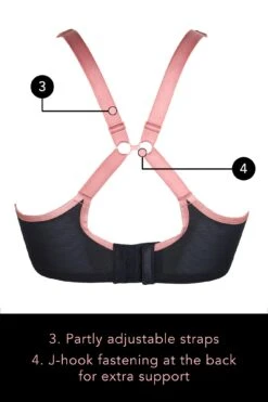 Energy Reach Underwired Lightly Padded Sports Bra - Black Lace -Sultry Curve 242563 20210219140400