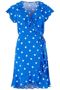 Textured Woven Wrap Beach Dress - Blue/White 12 Textured Woven Wrap Beach Dress - Blue/White -Sultry Curve 242795 20210225113800