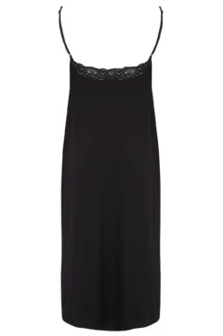 Sofa Loves Lace Hidden Support Midi Chemise - Black -Sultry Curve 243389 20210304095200
