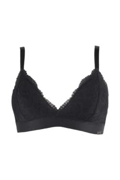 India Removable Padded Soft Triangle Bra - Black -Sultry Curve 245004 20210309135100