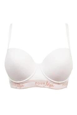 Logo Padded T-shirt Bra - White -Sultry Curve 247376 20230607135100