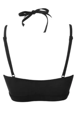 Space Double Strap Front Fastening Underwired Top - Black -Sultry Curve 247920 20210831152800