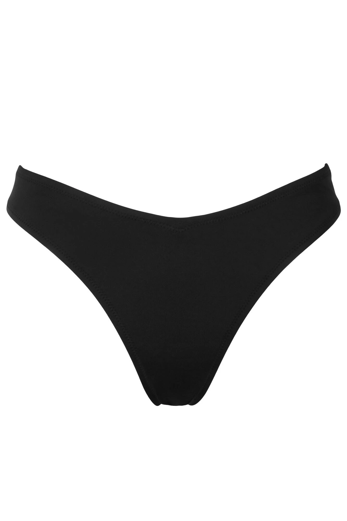 Space High Leg V Brief - Black 4 Space High Leg V Brief - Black - Image 2