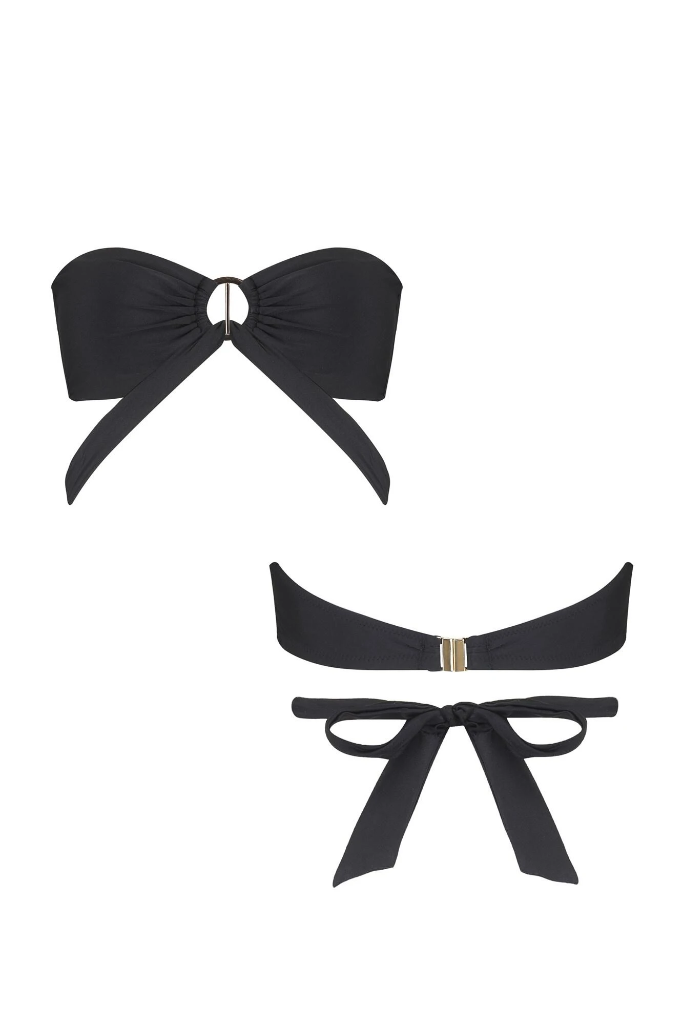 India Bandeau Top With Removable Halter - Black 8 India Bandeau Top With Removable Halter - Black - Image 6