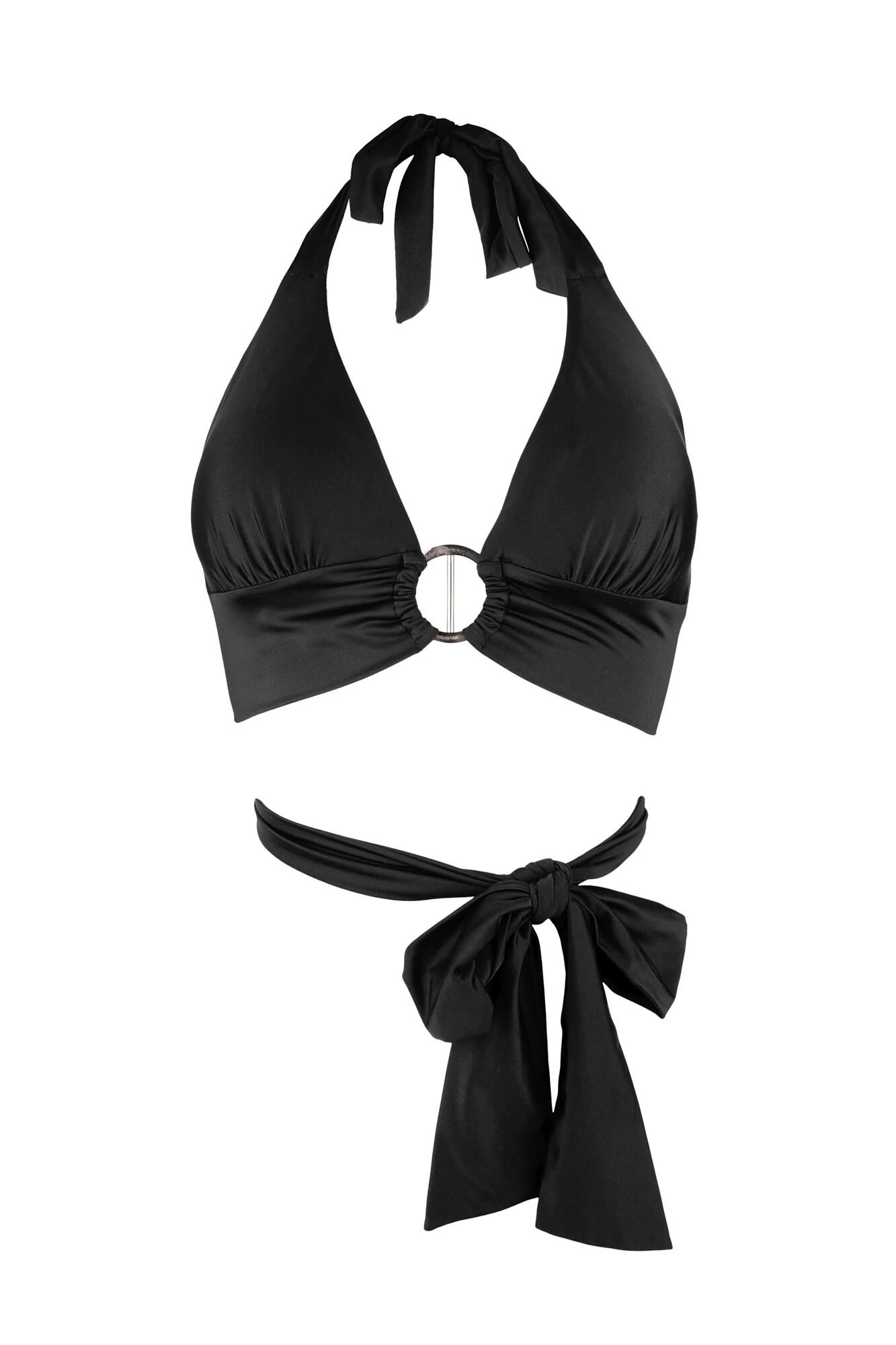 India Halter Wrap Top - Black 9 India Halter Wrap Top - Black - Image 7