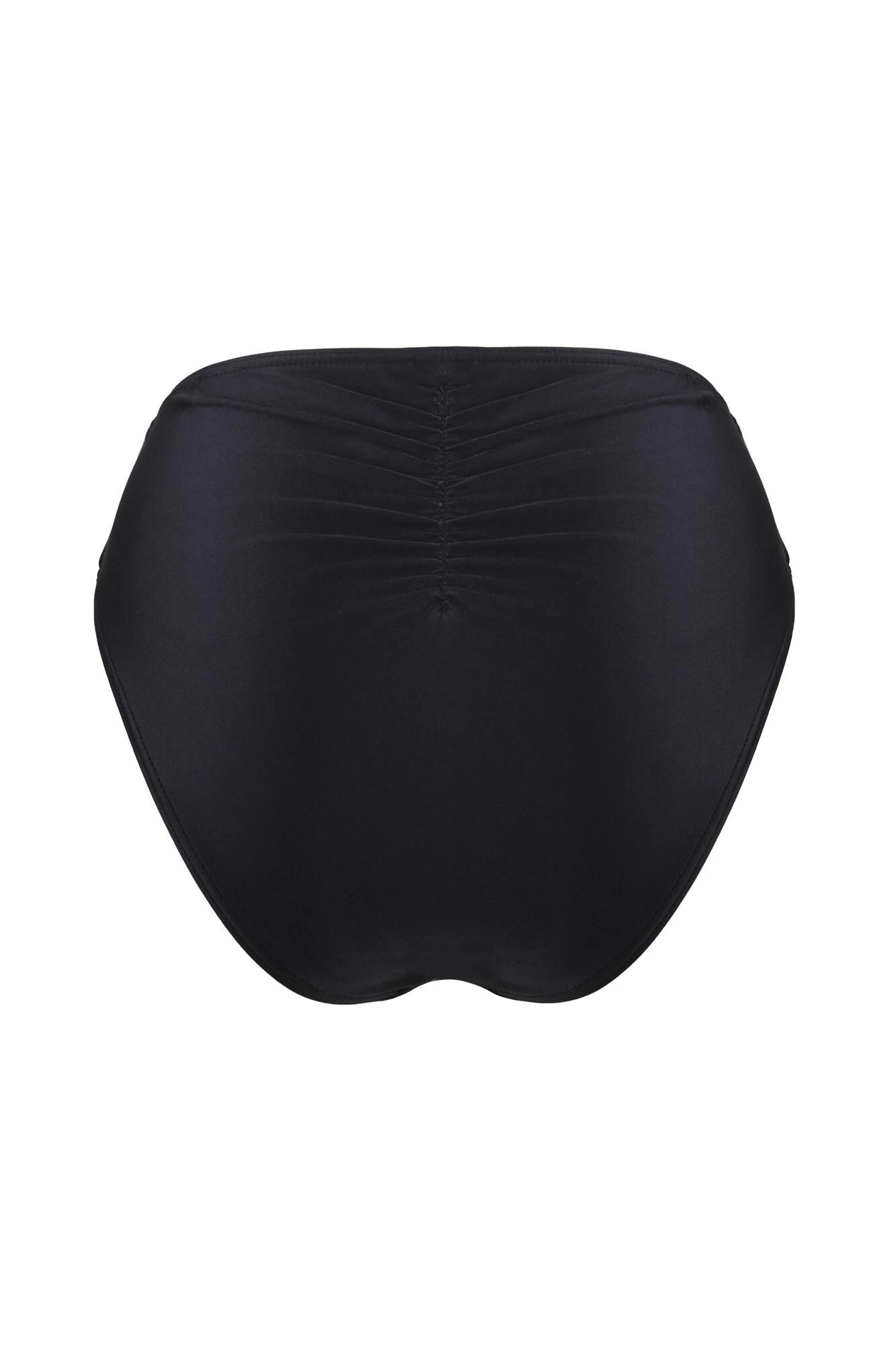 India High Waist High Leg Belted Brief - Black 6 India High Waist High Leg Belted Brief - Black - Image 4