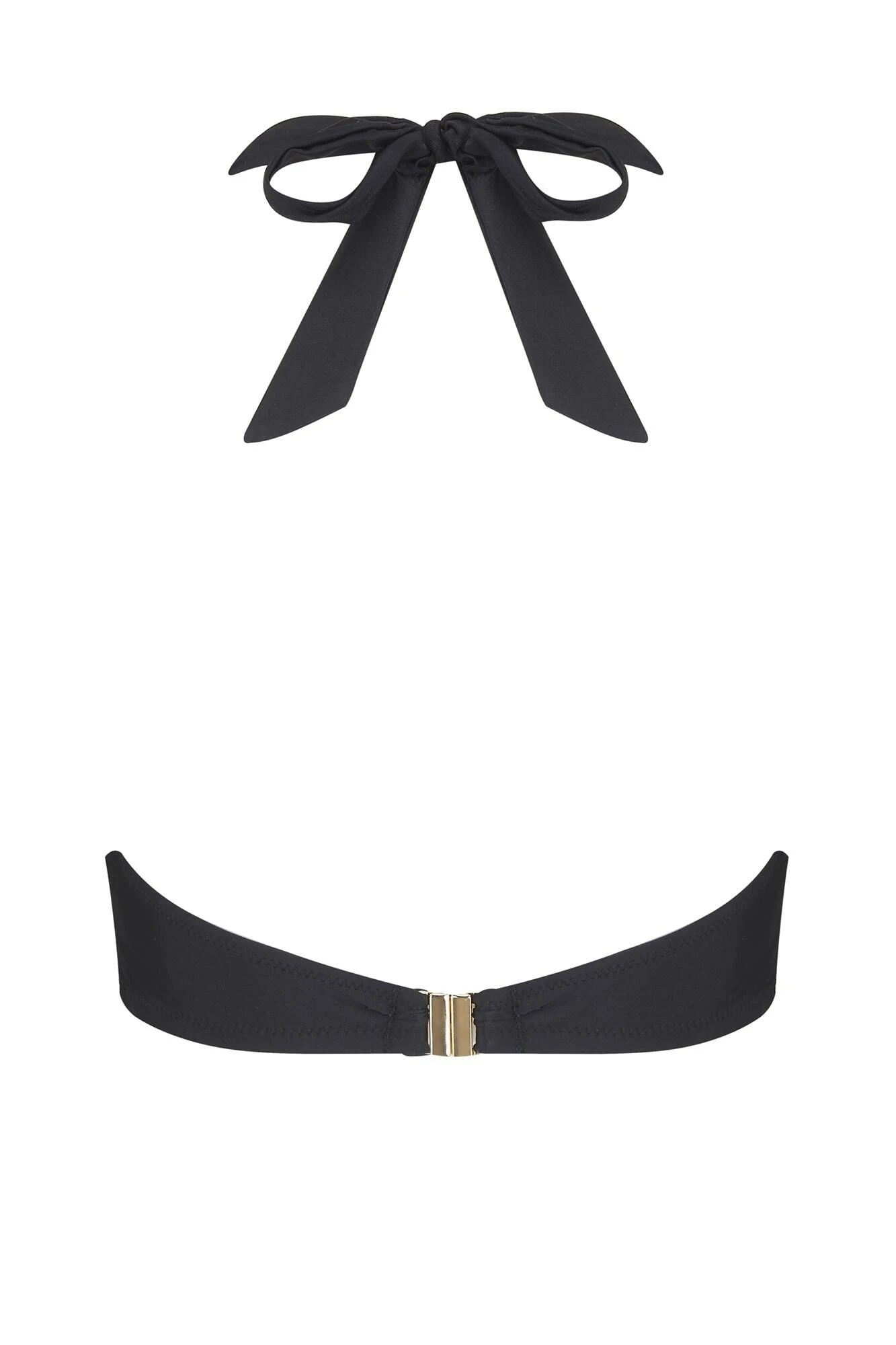 India Longline Underwired Halter Top - Black 6 India Longline Underwired Halter Top - Black - Image 5