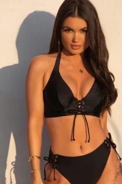 India Longline Underwired Halter Top - Black 8 India Longline Underwired Halter Top - Black -Sultry Curve 253253 20210429165400