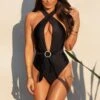 India Multi Style Wrap Swimsuit - Black 1 India Multi Style Wrap Swimsuit - Black -Sultry Curve 253260 20210812154500