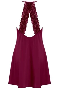 Dusk Satin Chemise - Berry -Sultry Curve 255822 20230803155300