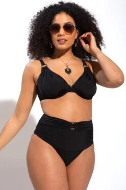 Samoa Non Padded Underwired Top - Black -Sultry Curve 256346 20220503122700