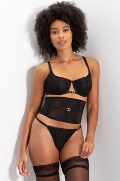 India High Leg Tanga Thong - Black -Sultry Curve 257610 20210730120400