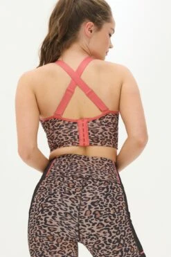 Energy Pulse Longline Underwired Lightly Padded Sp - Leopard/Coral -Sultry Curve 258499 20210824130300