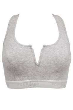 Love To Lounge Logo Cotton Non Wired Crop Top - Grey Marl 10 Love To Lounge Logo Cotton Non Wired Crop Top - Grey Marl -Sultry Curve 258881 20230526135600