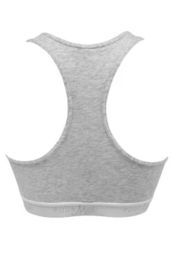 Love To Lounge Logo Cotton Non Wired Crop Top - Grey Marl 11 Love To Lounge Logo Cotton Non Wired Crop Top - Grey Marl -Sultry Curve 258882 20230526135600