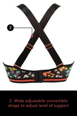 Energy Empower U/W Lightly Padded Convertible Spor - Black Ditsy -Sultry Curve 260604 20230125154900