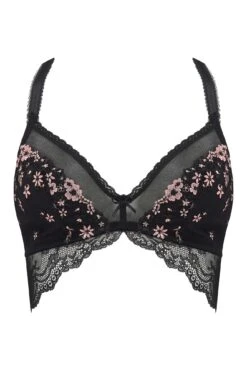 Gigi Non Wired Bralette - Black/Rose Gold -Sultry Curve 262436 20210917102500